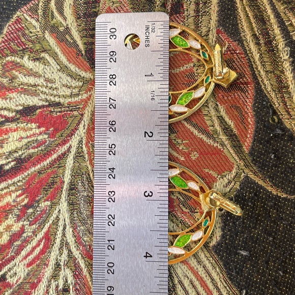 Vintage Park Lane clip earrings, 1960s MCM - Picture 8 of 10